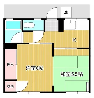 シティハイム【1階】の間取り