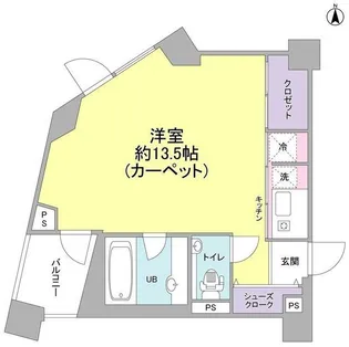 トゥールブランシュ麻布【5階】の間取り