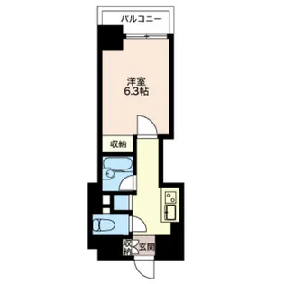 エスティメゾン神田【8階】の間取り