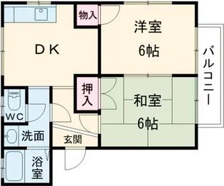ハイツひろ【2階】の間取り