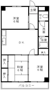 西沢ビルNo.1【2階】の間取り