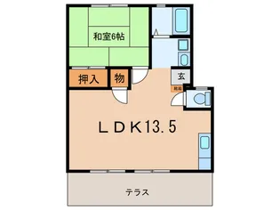 レジデンス須磨浦【1階】の間取り