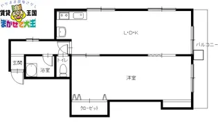 マンションたばた【2階】の間取り