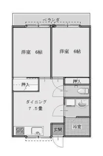 セピアパレス【2階】の間取り
