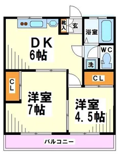 コーポみなみ【2階】の間取り
