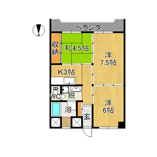 マンション瑞凰【2階】の間取り