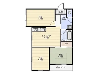 池上レジデンス【3階】の間取り