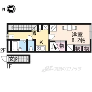 レオパレスHalfMoon【2階】の間取り
