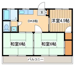 コーポベル【2階】の間取り