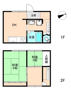 広島県広島市西区観音本町2【一戸建】の間取り