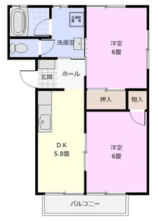 ハツエハイツ【1階】の間取り