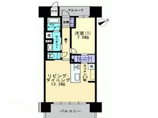 アルファステイツ大学病院通り【4階】の間取り