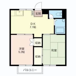第一みどりヶ丘ハイツ【2階】の間取り