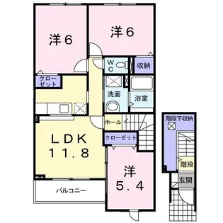グレイス【2階】の間取り