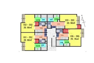シャインコート武里【2階】の間取り