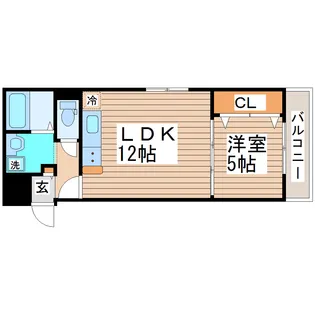 第2五橋ライフ【2階】の間取り