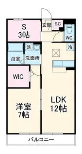 1SLKの間取り画像