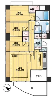 グローリオ蘆花公園【1階】の間取り