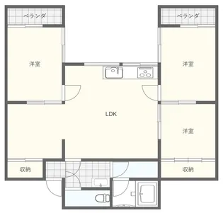 プラザ75【3階】の間取り