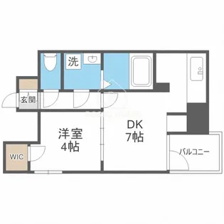 大阪府大阪市中央区松屋町住吉【マンション】の間取り