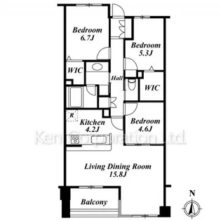 アトラス諏訪町レジデンス【3階】の間取り