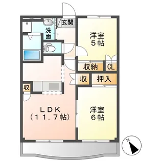 メゾン・グランディア【2階】の間取り