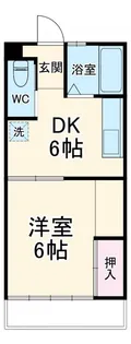 1Kの間取り画像