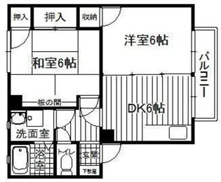 ベル下川【2階】の間取り