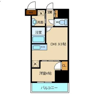 アルティザ仙台花京院【3階】の間取り