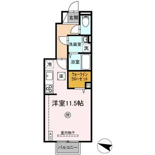 福島県福島市小倉寺字中ノ作【アパート】の間取り