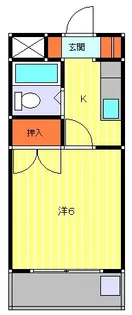 栃木県小山市駅南町3【アパート】の間取り