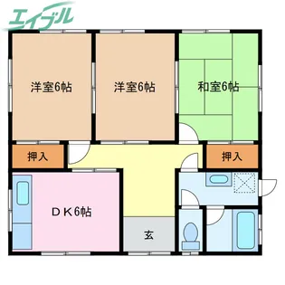 三重県伊勢市勢田町【一戸建】の間取り