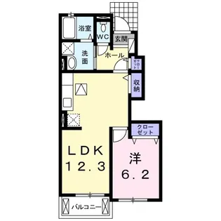 ベルコロレ I【1階】の間取り