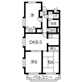 ア・ドリーム北仙房【2階】の間取り