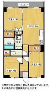 カーサプラティカ【5階】の間取り