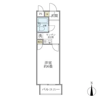 リシェス明大前【1階】の間取り
