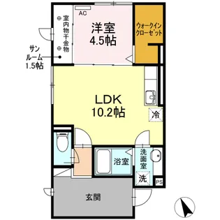 サイクルメゾン大工町【3階】の間取り