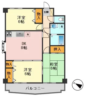 東京都葛飾区細田4【マンション】の間取り