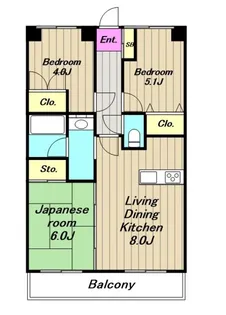 神奈川県相模原市緑区橋本2【マンション】の間取り