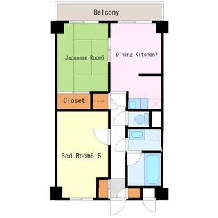 GK厚木マンション【4階】の間取り