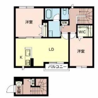 ケーズハモニー南植松【2階】の間取り