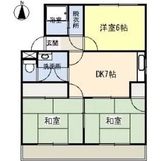 愛知県長久手市戸田谷【マンション】の間取り