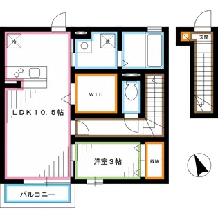 東京都杉並区宮前3【アパート】の間取り