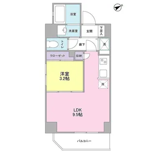 ルジェンテ・バリュ横濱反町【6階】の間取り