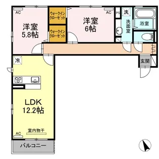 ロイヤルハイム【1階】の間取り