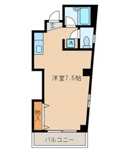 ベルメゾン南千住【3階】の間取り