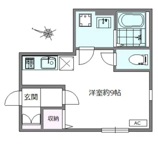 パティオフェリス【1階】の間取り