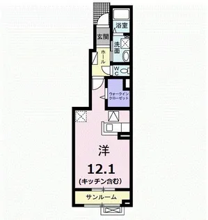 1Rの間取り画像