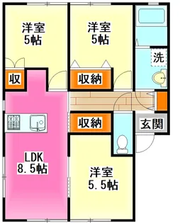 OASIS上伊田【2階】の間取り