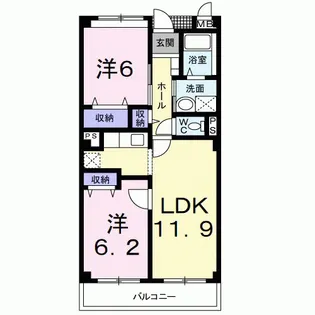埼玉県八潮市大字伊勢野【マンション】の間取り